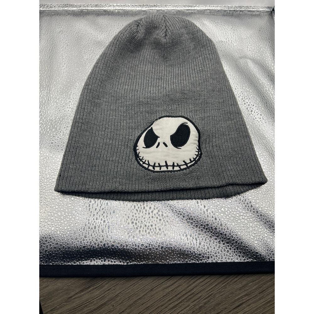 Disney The Nightmare Before Christmas Jack Skellington Gray Beanie Hat